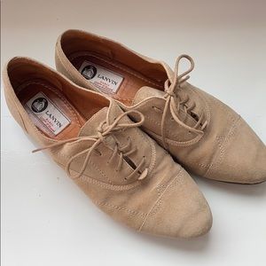 LANVIN TAN FLATS